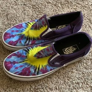 Women’s tye dye Vans- size 8.5, lightly worn